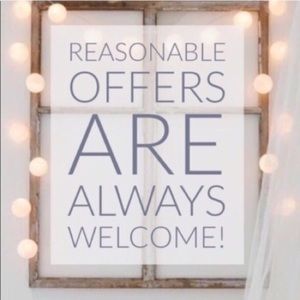 I’m always open to offers!!